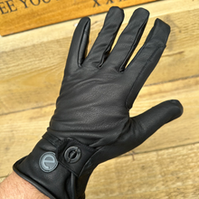 Load image into Gallery viewer, eQUEST GripPro Western Leather Riding Gloves – Black | Thinsulate Lined | Touchscreen