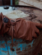 Load image into Gallery viewer, eQUEST GripPro Western Leather Riding Gloves – Tan | Unlined | Touchscreen