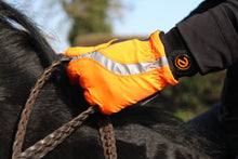 Load image into Gallery viewer, eQUEST Waterproof Hi-Vis Riding & Yard Gloves – Hi-Vis Reflective Orange | Warm & Reflective
