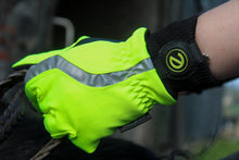 Load image into Gallery viewer, eQUEST Waterproof Hi-Vis Riding & Yard Gloves – Hi-Vis Yellow | Warm & Reflective