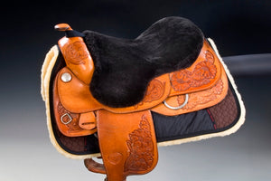 Christ Lammfelle Sheepskin Saddle Seat Saver for Western Saddles