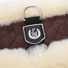 Load image into Gallery viewer, Horse Dream UK Sheepskin Western Cinch girth - Half Moon shaped. Manufactured by Werner Christ