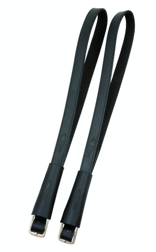 Equestrian Stirrup Leathers for Bareback pads and Treeless saddles. Leather outer with strong nylon core. Made by Barefoot