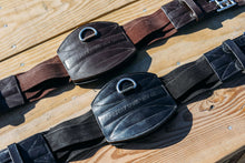 Load image into Gallery viewer, Tapestry leather dressage girth