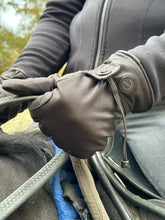 Load image into Gallery viewer, eQUEST GripPro Western Leather Riding Gloves – Brown | Thinsulate Lined | Touchscreen