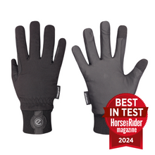 Load image into Gallery viewer, eQUEST Waterproof Riding &amp; Yard Gloves – Black | Warm, Grippy &amp; Touchscreen