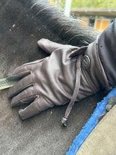 Load image into Gallery viewer, eQUEST GripPro Western Leather Riding Gloves – Brown | Thinsulate Lined | Touchscreen