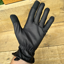 Load image into Gallery viewer, eQUEST GripPro Western Leather Riding Gloves – Black | Thinsulate Lined | Touchscreen