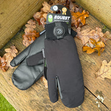 Load image into Gallery viewer, eQUEST Waterproof Mitt – Black | Maximum Coverage for Wet &amp; Cold Days