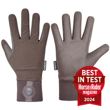 Load image into Gallery viewer, eQUEST Waterproof Riding &amp; Yard Gloves – Brown | Warm, Grippy &amp; Touchscreen