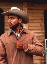 Load image into Gallery viewer, eQUEST GripPro Western Leather Riding Gloves – Tan | Thinsulate Lined | Touchscreen