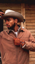 Load image into Gallery viewer, eQUEST GripPro Western Leather Riding Gloves – Tan | Thinsulate Lined | Touchscreen