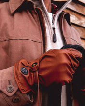 Load image into Gallery viewer, eQUEST GripPro Western Leather Riding Gloves – Tan | Thinsulate Lined | Touchscreen