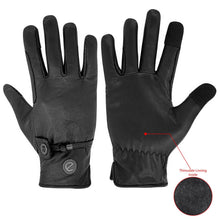 Load image into Gallery viewer, eQUEST GripPro Western Leather Riding Gloves – Black | Thinsulate Lined | Touchscreen