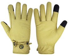 Load image into Gallery viewer, eQUEST GripPro Western Leather Riding Gloves – Classic Yellow | Thinsulate Lined | Touchscreen
