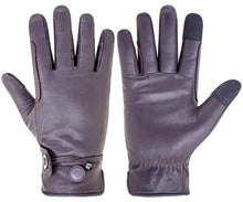 Load image into Gallery viewer, eQUEST GripPro Western Leather Riding Gloves – Brown | Thinsulate Lined | Touchscreen