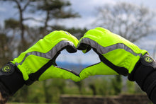 Load image into Gallery viewer, eQUEST Waterproof Hi-Vis Riding &amp; Yard Gloves – Hi-Vis Yellow | Warm &amp; Reflective