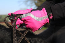Load image into Gallery viewer, eQUEST Waterproof Hi-Vis Riding &amp; Yard Gloves – Hi-Vis Reflective Pink | Warm &amp; Reflective