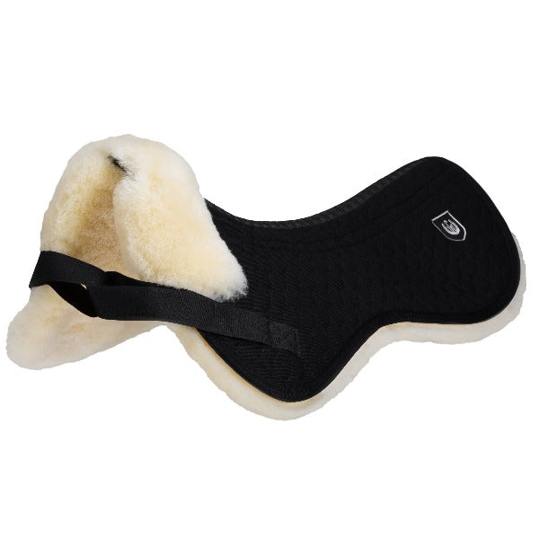 Werner Christ Sheepskin Half Pad, Spine Free with shim pockets. Available at Horse Dream UK