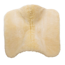 Load image into Gallery viewer, Werner Christ Quantum Sheepskin Saddle Pad showing the full sheepskin underside