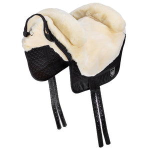 Horsedream UK Iberica PLUS Sheepskin Bareback Riding Pad. Sheepskin saddle, manufactured by Werner Christ Lammfelle