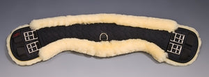 Horse Dream UK Sheepskin Dressage girth - Half Moon. Manufactured by Christ Lammfelle  