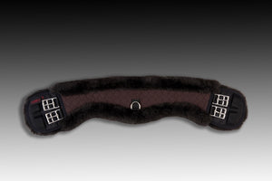 Werner Christ Half Moon Sheepskin Dressage Girth in Brown, from Horse Dream UK