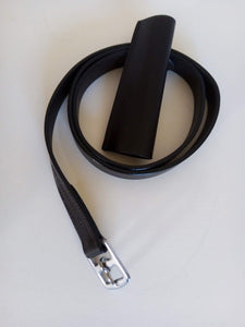 Comfort leather stirrups leathers with keeper