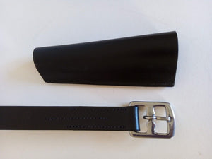 Comfort leather stirrups leathers with keeper