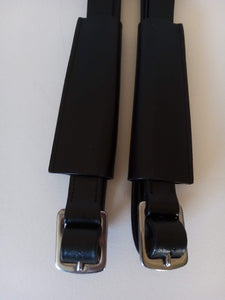 Comfort leather stirrups leathers with keeper