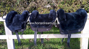 Werner Christ Lammfelle Iberica PLUS Bareback pads. Shetland size, Pony size and Full size from Horse Dream UK