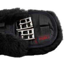 Load image into Gallery viewer, Horse Dream UK Sheepskin Dressage girth - Shaped to fit your horse. Fully lined with genuine Merino Lambskin. Manufactured by Christ Lammfelle 
